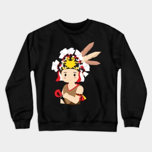 Indonesian Traditional kalimantan anime Crewneck Sweatshirt